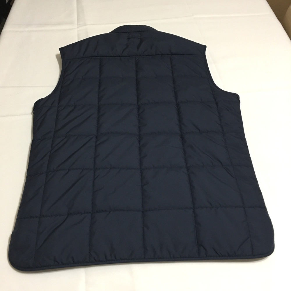 Banana Republic Puffer Vest Men Small Navy Blue Quilted Modular System - Picture 7 of 9